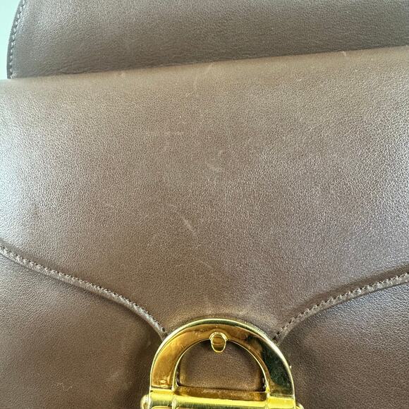 Vintage Chloe Brown Leather Sling Bag Backpack Authentic - Picture 11 of 16